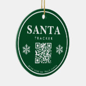 QR Code Santa Tracker Kinder Moderne Kerst Keramisch Ornament (Rechts)