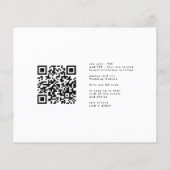 QR code Save the Date - Side Ways Budget Moderne Flyer (Achterkant)