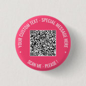QR Code Scan Aangepaste tekst Button Uw kleuren (Voorkant)