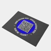 QR Code Scan Aangepaste Tekst Deurmat Kies Kleuren (Schuin)