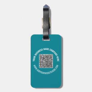 QR Code Scan Aangepaste tekst en kleuren Bagagelab Bagagelabel
