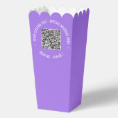 QR Code Scan Aangepaste Tekst en Kleuren Popcorn B Bedankdoosjes (Achterkant)
