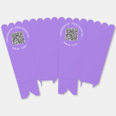 QR Code Scan Aangepaste Tekst en Kleuren Popcorn B Bedankdoosjes (Ongevouwen)