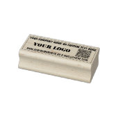 QR-code scan aangepaste tekst Uw logo rubber stemp Rubberstempel (Stempel)