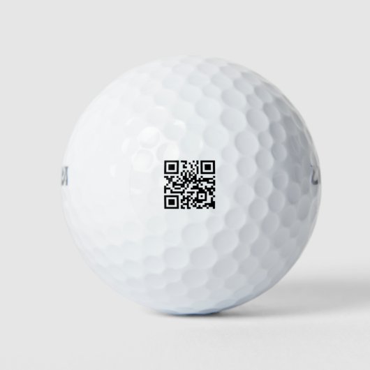 QR-code scan bedrijfslogo branding golfballen (Voorkant)