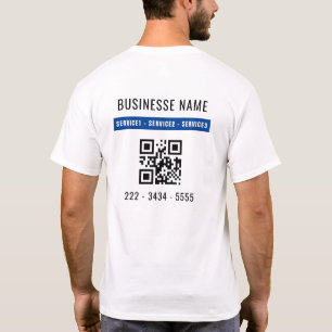 QR Code Scan en Custom Business Service T-shirt