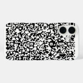 QR Code Scan Info Aangepaste kleuren iPhone Case (Achterkant (horizontaal))