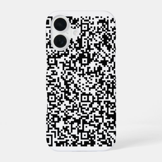 QR Code Scan Info Aangepaste kleuren iPhone Case 16 Hoesje (Achterkant)