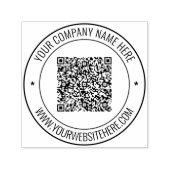 QR Code Scan Info Aangepaste tekst Aangepaste stem Zelfinktende Stempel (Design)