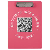 QR Code Scan Info Aangepaste tekst en klembord voo (Voorkant)