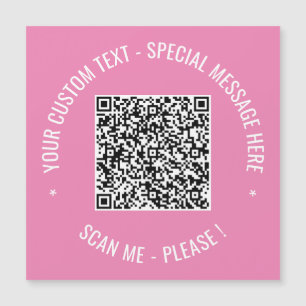 QR Code Scan Info Aangepaste Tekst Kleuren Magneti