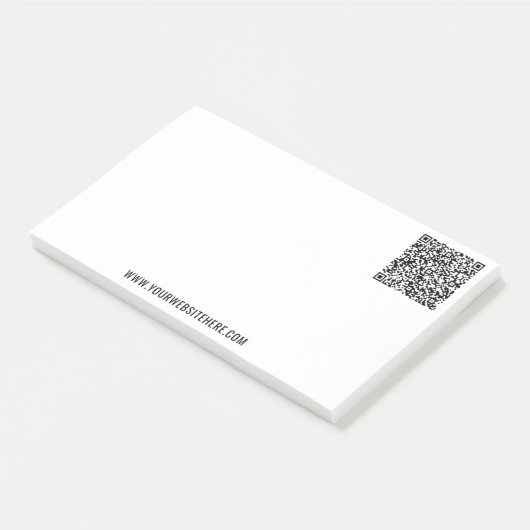 QR Code Scan Info Aangepaste tekst Sticky Notes (Schuin)