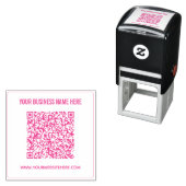 QR Code Scan Info Aangepaste tekst Zelfinkend stem Zelfinktende Stempel (In situ)
