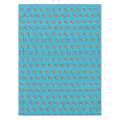 QR Code Scan Info Blauw tafelkleed - Kies kleuren (Voorkant)