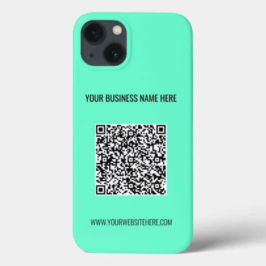 QR Code Scan Info en aangepaste tekst en kleuren Case-Mate iPhone Case (Achterkant)
