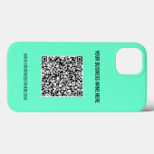 QR Code Scan Info en aangepaste tekst en kleuren Case-Mate iPhone Case (Achterkant (horizontaal))