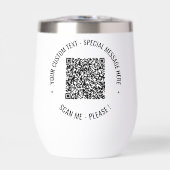 QR Code Scan Info en aangepaste tekst gepersonalis (Voorkant)