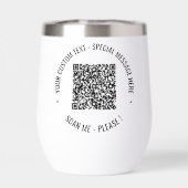 QR Code Scan Info en aangepaste tekst gepersonalis (Achterkant)