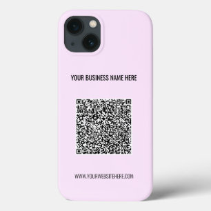 QR Code Scan Info en aangepaste tekst Uw kleuren Case-Mate iPhone Case