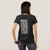 QR Code Scan Info Gepersonaliseerd uw T-shirt (Achterkant volledig)