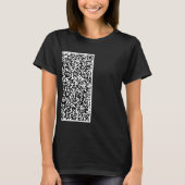 QR Code Scan Info Gepersonaliseerd uw T-shirt (Voorkant)