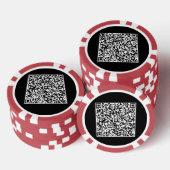 QR Code Scan Info Gepersonaliseerde Poker Chips (Opstapeling)