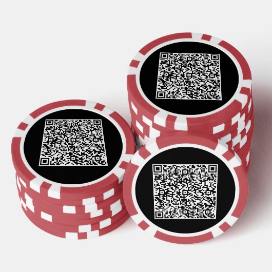 QR Code Scan Info Gepersonaliseerde Poker Chips (Opstapeling)