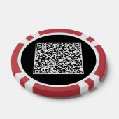 QR Code Scan Info Gepersonaliseerde Poker Chips (Enkel)