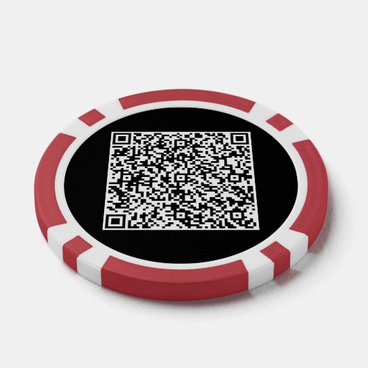 QR Code Scan Info Gepersonaliseerde Poker Chips (Enkel)