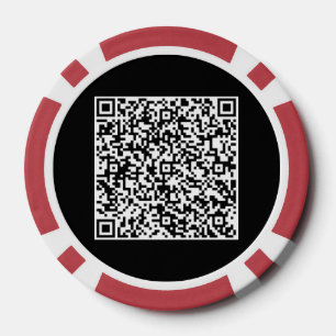 QR Code Scan Info Gepersonaliseerde Poker Chips