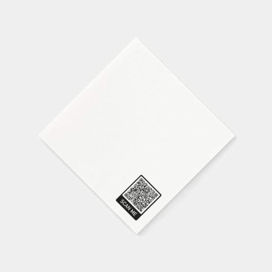 QR Code Scan Info Gepersonaliseerde promotionele s Servet (Hoek)
