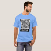 QR Code Scan Info Gepersonaliseerde uw T-shirt cad (Voorkant volledig)