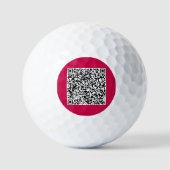 QR Code Scan Info Golf Balls Gift - Kies kleur Golfballen (Voorkant)