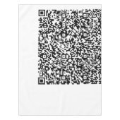 QR Code Scan Info Promotie Zakelijk Tafelkleed (Voorkant)