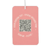 QR Code Scan Info Tekst Luchtverfrisser Kies Kleur (Voorkant)