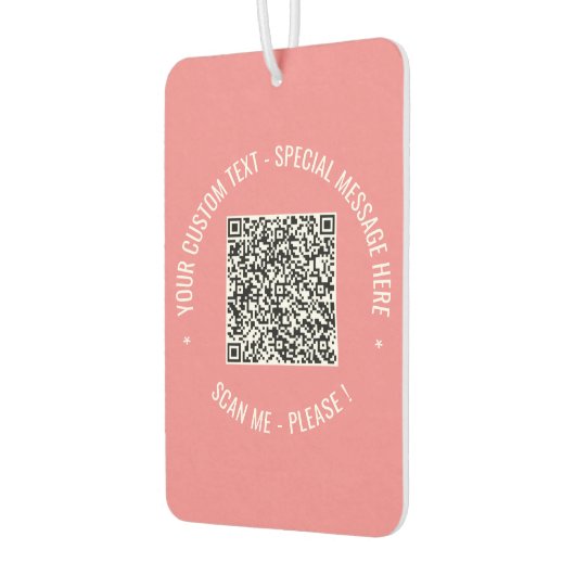 QR Code Scan Info Tekst Luchtverfrisser Kies Kleur (Links)
