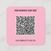 QR Code Scan Info Tekst Visitekaartje Kies Kleuren (Voorkant)
