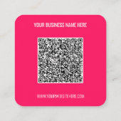 QR Code Scan Info Tekst Visitekaartje Kies Kleuren (Achterkant)