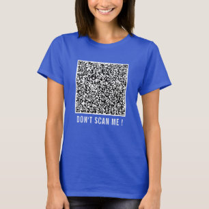 QR Code Scan Info Uw Grappig T-shirt - Aangepaste