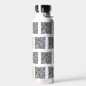 QR Code Scan Info Uw kleuren Moderne waterfles (Links)