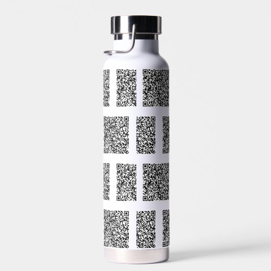 QR Code Scan Info Uw kleuren Moderne waterfles (Rechts)