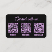 QR Code Scan Logo Visitekaartje (Voorkant)