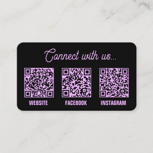 QR Code Scan Logo Visitekaartje (Voorkant)