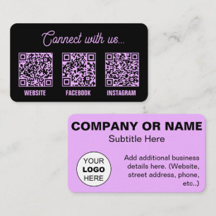 QR Code Scan Logo Visitekaartje