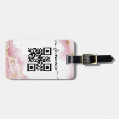 QR-code Scan me Bagagelabel (Voorkant horizontaal)