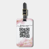 QR-code Scan me Bagagelabel (Voorkant verticaal)