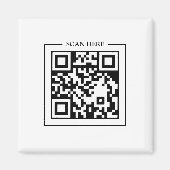 QR Code Scan Me Business Logos door sign Magneet (Voorkant)