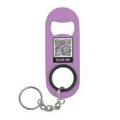 QR-code Scan me Moderne Sleutelhanger flesopening  Mini Flessenopener (Voorkant)