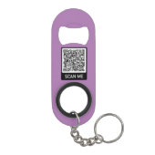 QR-code Scan me Moderne Sleutelhanger flesopening  Mini Flessenopener (Achterkant)
