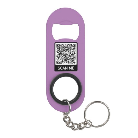 QR-code Scan me Moderne Sleutelhanger flesopening  Mini Flessenopener (Achterkant)